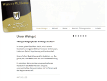 Tablet Screenshot of haidlewein.de